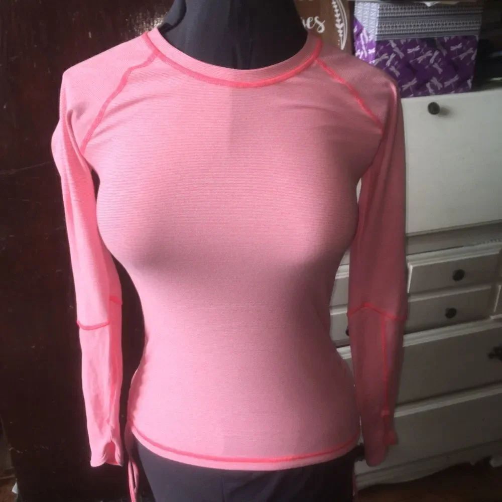 Lucy tech athletic striped long sleeve shirt